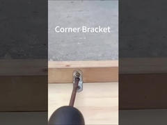 Manufacturer Custom Stamping Decorative L Shape Metal Angle Corner Brackets For Wood