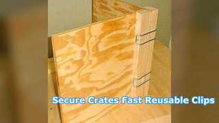 Reusable Crate Clips Heavy Duty Wood Case Hardware