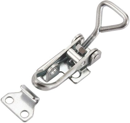 quality  4006 Spring Toggle Clamp Latch Hasp Mild Stainless Steel For Tool Box Door Window factory