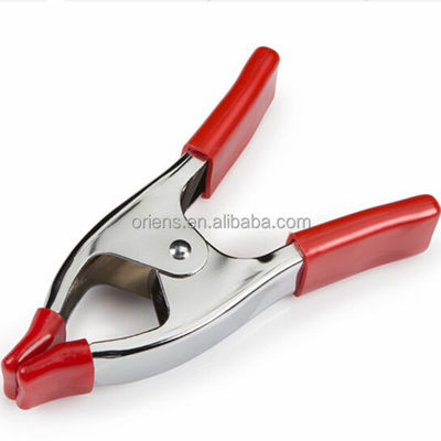 quality  Metal Spring Clip Clamps 2 4 6 Inch Spring Tent Crocodile Clamp Pointed Mouth Electrician factory