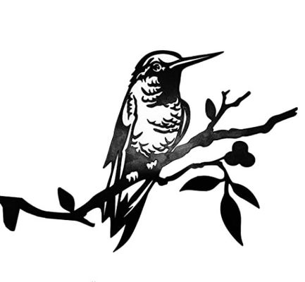 Modern Art Laser Cut Metal Parts Sheet Fabrication Services Machining Services Bird Style