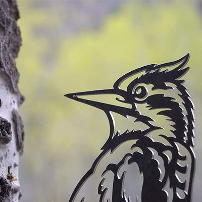 Modern Art Laser Cut Metal Parts Sheet Fabrication Services Machining Services Bird Style