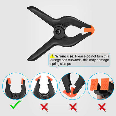 6" Plastic Clips Spring Clamps Model PL06 for Woodworking Tools