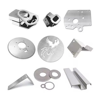 Thickness Range 0.1mm To 20mm Laser Cut Metal Parts with Black Powder Coating Surface Precision Processing