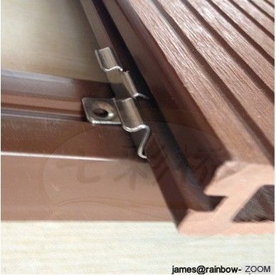 High Quality OEM Custom Easy Installation Stainless Steel WPC Decking Clips For Wooden Connectors