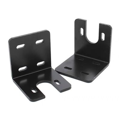 Small Stainless Steel Right Angle Bracket Bent Type L Bracket for Furniture Black Corner Braces in Sheet Metal Fabrication