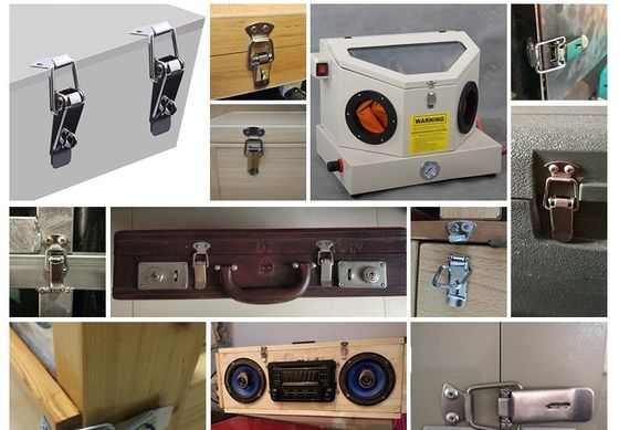 Custom Acceptable 304 Stainless Steel Flexible & Damping Toggle Latch With Self-hook For Medical Equipment & Vehicles