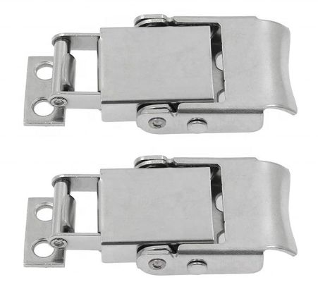 Stainless Steel 304 Spring Loaded Draw Latch Toggle Hasp Clamp Latch Lock Cylinders For Boxes And Cabinets