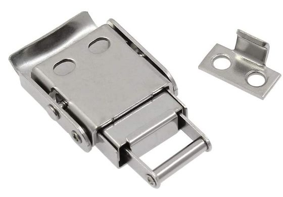 Stainless Steel 304 Spring Loaded Draw Latch Toggle Hasp Clamp Latch Lock Cylinders For Boxes And Cabinets