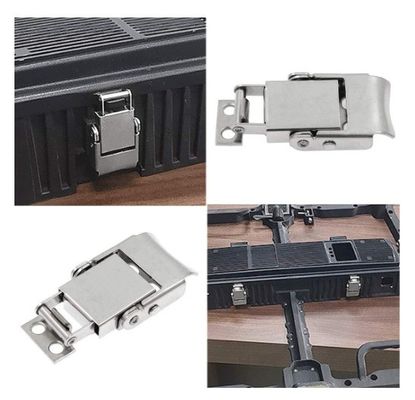 Stainless Steel 304 Spring Loaded Draw Latch Toggle Hasp Clamp Latch Lock Cylinders For Boxes And Cabinets
