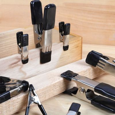 Heavy Duty 2 4 6 9 Inch Black Powder Coated Steel And Carbon Metal Spring A Clamps With PVC Handles For Woodworking