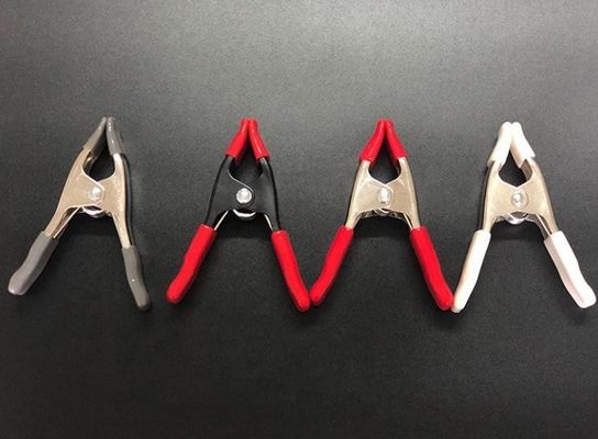 Heavy Duty 2 4 6 9 Inch Metal Spring Clamp Clips With PVC Handles For Woodworking