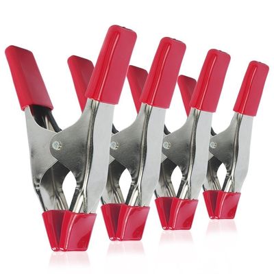 2 Inch 4 Inch 6 Inch Steel Spring Clamps Tent White a Shape Spring Camp Quick Locking Clamp for Wedding Dress Clothes and Tent