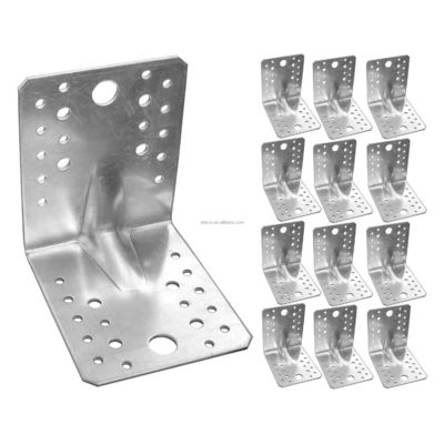 Custom Galvanized Steel Wood Connector Hardware Metal Decorative L Bracket For Timber