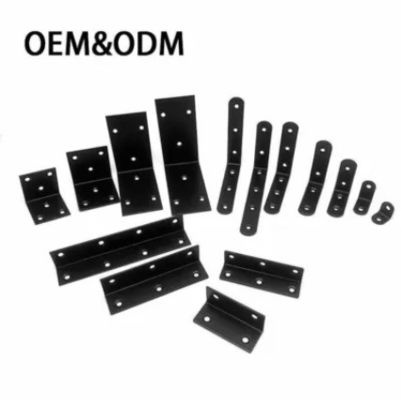 Custom Galvanized Steel Wood Connector Hardware Metal Decorative L Bracket For Timber