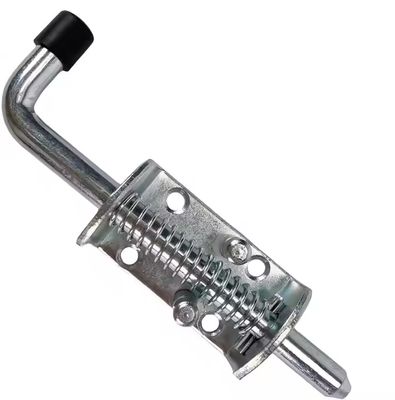 Hot Sale Galvanized Spring Loaded Latch Pin Barrel Bolt Brushed Finished Door Lock Free Sample
