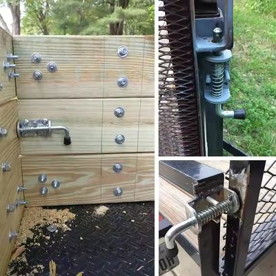 Hot Sale Galvanized Spring Loaded Latch Pin Barrel Bolt Brushed Finished Door Lock Free Sample