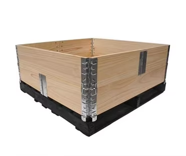 Galvanized Carbon Steel Pallet Collar Hinge with Rivets Tools for Attaching Wooden Boxes