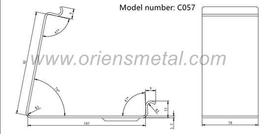 C057 Heat-Treated Grade 50 Steel Crate Clips for Wooden Boxes